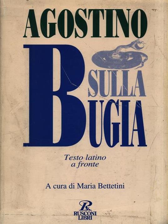 Sulla bugia - Agostino (sant') - 2