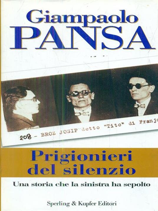 Prigionieri del silenzio - Giampaolo Pansa - copertina