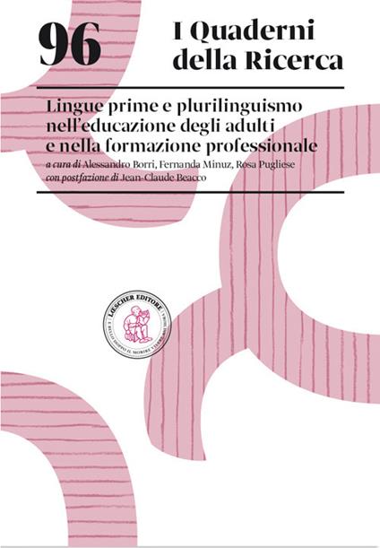 Lingue prime e plurilinguismo nell'educazione degli adulti e nella formazione professionale - copertina