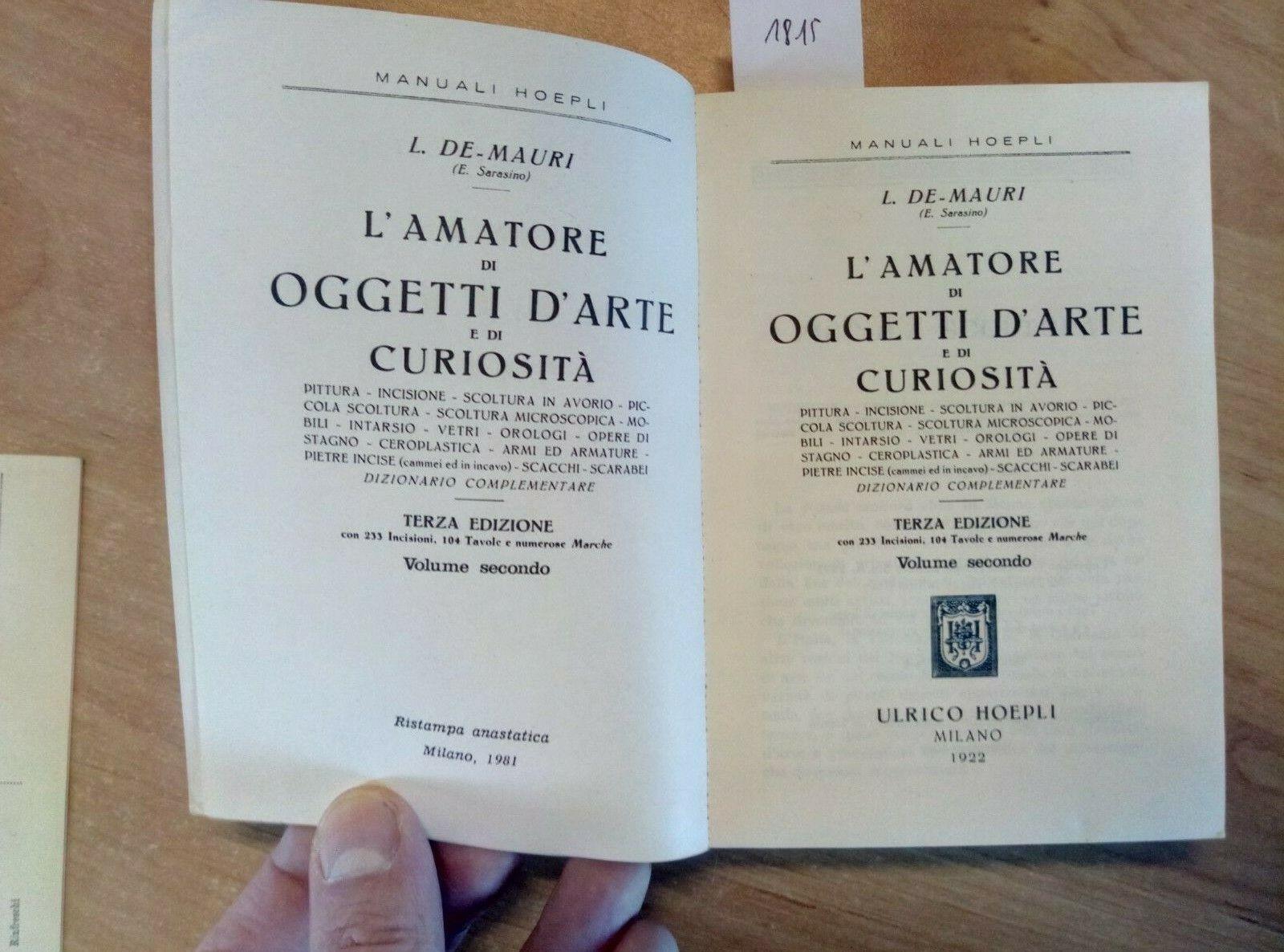 L' amatore di oggetti d'arte e di curiosità. Vol. 2