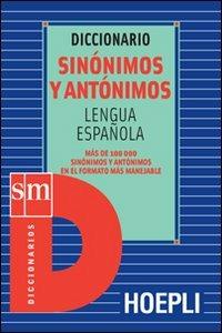Diccionario sinónimos y antónimos. Lengua española - copertina