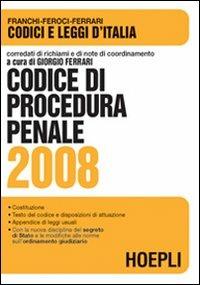 Codice di procedura penale 2008 - copertina