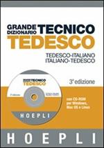  Grande dizionario tecnico tedesco. Tedesco-italiano, italiano-tedesco. Con CD-ROM