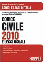 Codice civile 2010 e leggi usuali