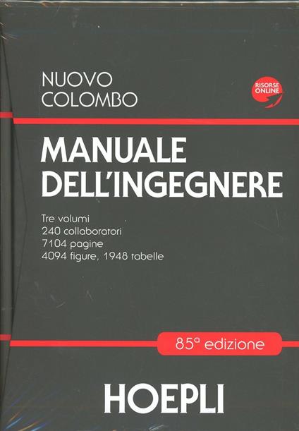Nuovo Colombo. Manuale dell'ingegnere - Giuseppe Colombo - copertina