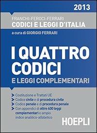 I quattro codici 2013 - copertina