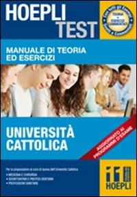 Hoepli test. Manuale di teoria ed esercizi Università Cattolica - copertina