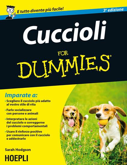 Cuccioli For Dummies - Sarah Hodgson - copertina