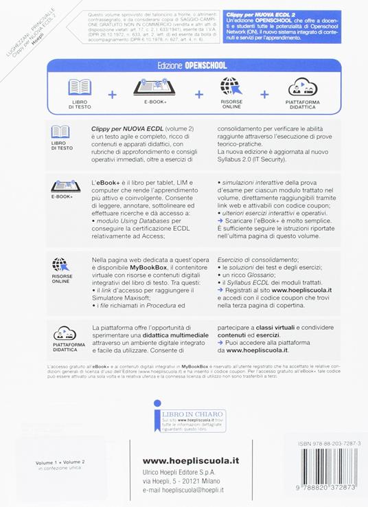 Clippy per nuova ECDL. Vol. 1-2: ECDL base. Per le Scuole superiori. Con e-book. Con espansione online - Flavia Lughezzani,Daniela Princivalle - 3