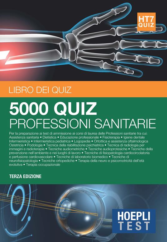 Hoepli Test. 5000 quiz professioni sanitarie - copertina