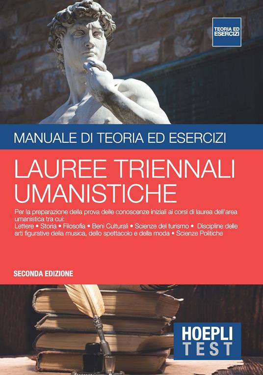 Hoepli Test. Manuale di teoria ed esercizi. Lauree triennali umanistiche - copertina
