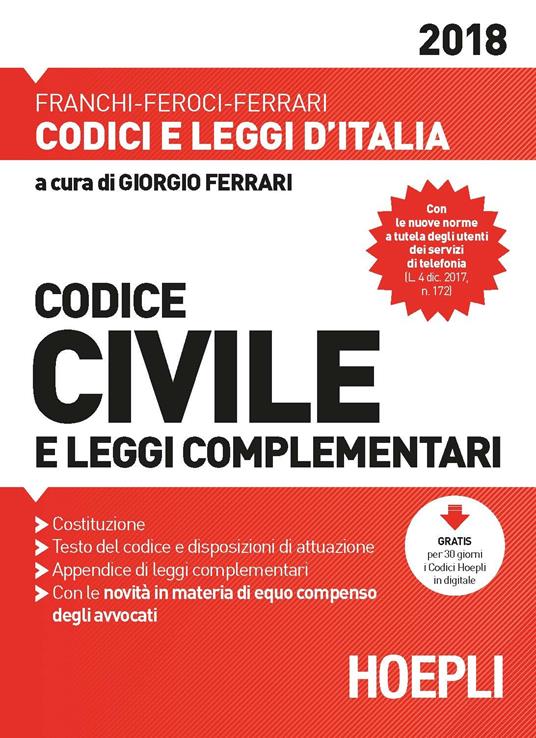 Codice civile e leggi complementari. Con Contenuto digitale per accesso on line - copertina
