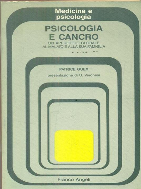 Psicologia e cancro - Patrice Guex - copertina