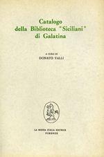 Catalogo della Biblioteca «Siciliani» di Galatina