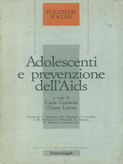 Adolescenti e prevenzione dell'AIDS - copertina