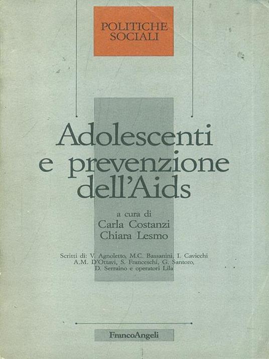 Adolescenti e prevenzione dell'AIDS - copertina