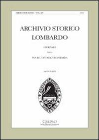 Archivio storico lombardo. Giornale della società storica lombarda (2010) - copertina