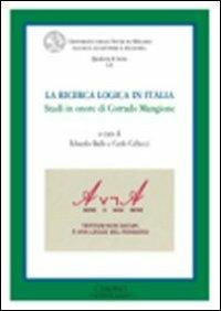 La ricerca logica in Italia. Studi in onore di Corrado Mangione - copertina