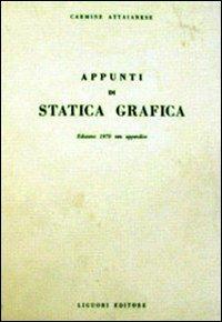 Appunti di statica grafica - Carmine Attaianese - copertina