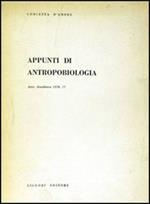 Appunti di antropobiologia