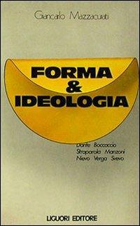 Forma e ideologia - Giancarlo Mazzacurati - copertina