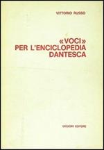 Voci per l'Enciclopedia dantesca