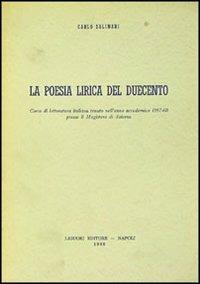 La poesia lirica del duecento - Carlo Salinari - copertina