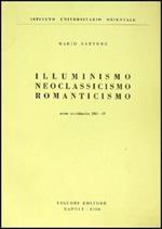 Illuminismo, neoclassicismo, romanticismo
