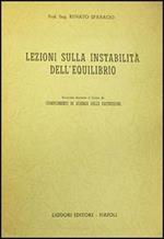 Lezioni sulla instabilità dell'equilibrio