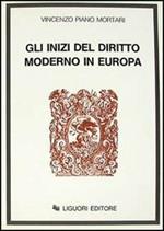 Gli inizi del diritto moderno in Europa