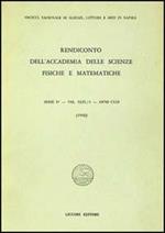 Rendiconto dell'Accademia delle scienze fisiche e matematiche. Serie IV. Vol. 49: Anno 1982.