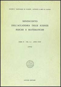 Rendiconto dell'Accademia delle scienze fisiche e matematiche. Serie IV. Vol. 50: Anno 1983. - copertina
