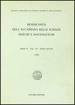 Rendiconto dell'Accademia delle scienze fisiche e matematiche. Serie IV. Vol. 56: Anno 1989.