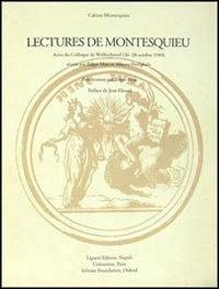 Lectures de Montesquieu. Actes du Colloque (Wolfenbüttel, 26-28 octobre 1989) - copertina