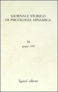 Giornale storico di psicologia dinamica. Vol. 34 - copertina