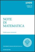 Note di matematica. Vol. 19\2