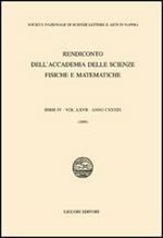 Rendiconto dell'Accademia delle scienze fisiche e matematiche. Serie IV. Vol. 67: Anno 2000.