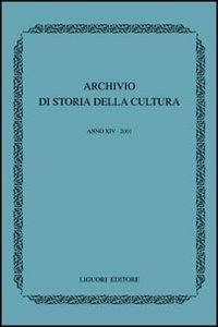 Archivio di storia della cultura - copertina