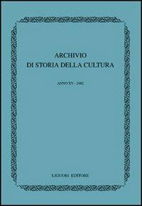 Archivio di storia della cultura (2002) - copertina