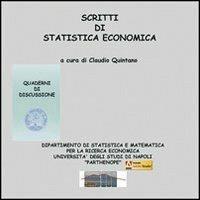 Scritti di statistica economica. CD-ROM. Vol. 8 - Claudio Quintano - copertina