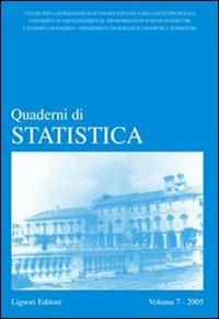 Quaderni di statistica (2005). Vol. 7 - copertina