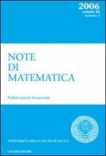 Note di matematica. Vol. 26\2