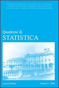 Quaderni di statistica (2006). Vol. 8 - copertina