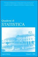 Quaderni di statistica (2006). Vol. 8