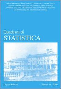 Quaderni di statistica (2009). Vol. 11 - copertina