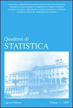 Quaderni di statistica (2009). Vol. 11