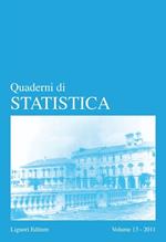 Quaderni di statistica (2011). Vol. 13