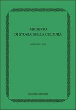 Archivio di storia della cultura (2012)
