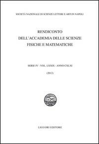 Rendiconto dell'Accademia delle scienze fisiche e matematiche. Serie IV. Vol. 79 - copertina