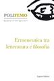 Polifemo. Nuova serie di «lingua e letteratura» (2017). Vol. 13-14 - copertina